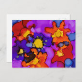 Clownshow Postkarte (Vorne/Hinten)