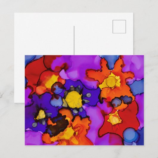 Clownshow Postkarte (Vorne/Hinten)