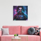 Clownskaninchen drucken leinwanddruck (Insitu (Wohnzimmer))