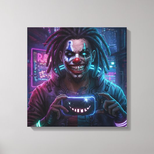 Clownskaninchen drucken leinwanddruck (Vorderseite)