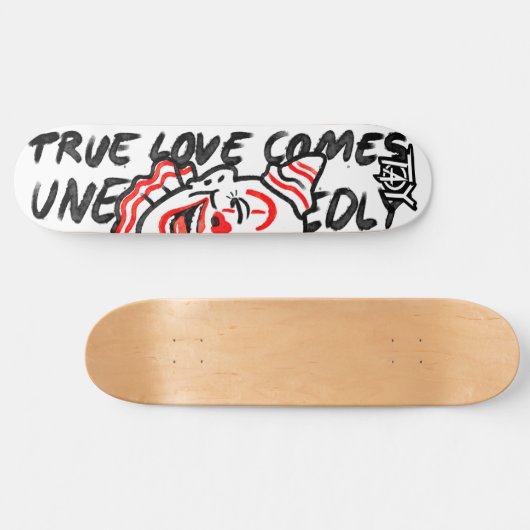 Clownskartonmännchen Skateboard (Horizontal)