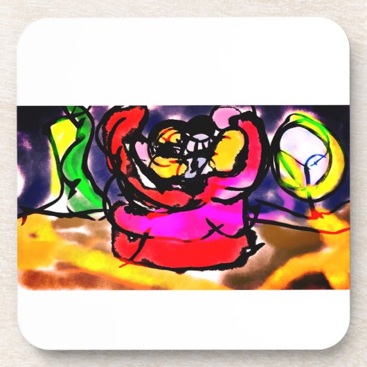 Clownsommer Getränkeuntersetzer (Vorderseite)