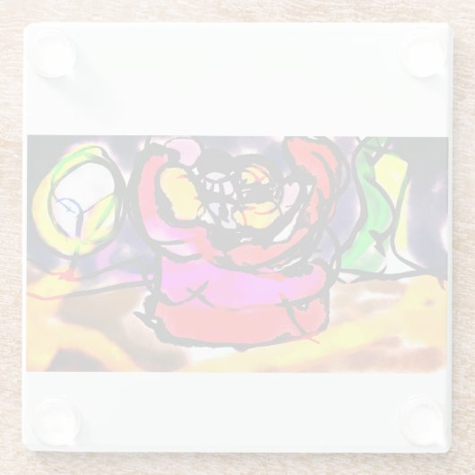 Clownsommer Glasuntersetzer (Rückseite)