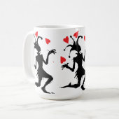 Clownspiel mit Herz Kaffeetasse (Vorderseite Links)
