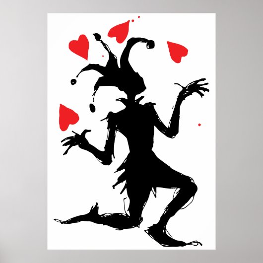 Clownspiel mit Herz Poster (Vorne)