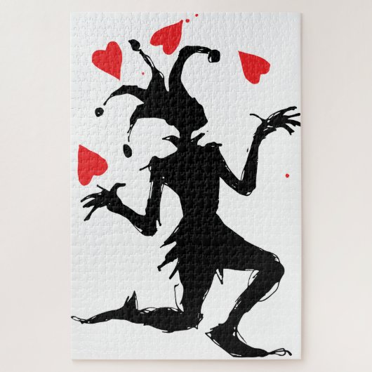 Clownspiel mit Herz Puzzle (Vertikal)