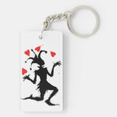 Clownspiel mit Herz Schlüsselanhänger (Rückseite)