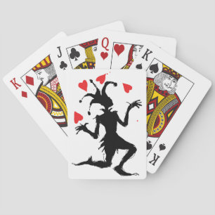 Clownspiel mit Herz Spielkarten