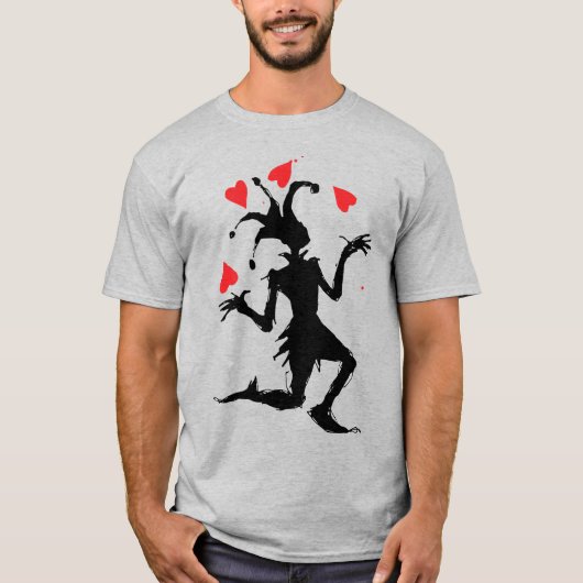 Clownspiel mit Herz T-Shirt (Vorderseite)