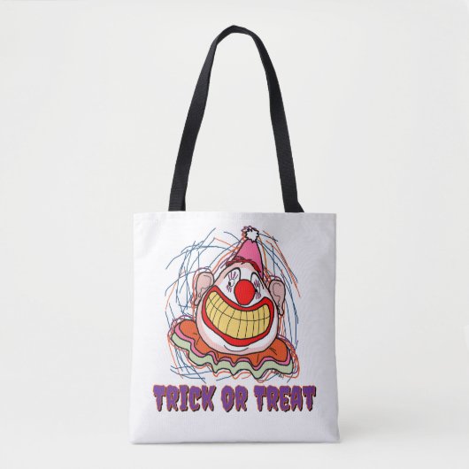 Clowntrick oder TreatHalloween Tasche (Vorderseite)