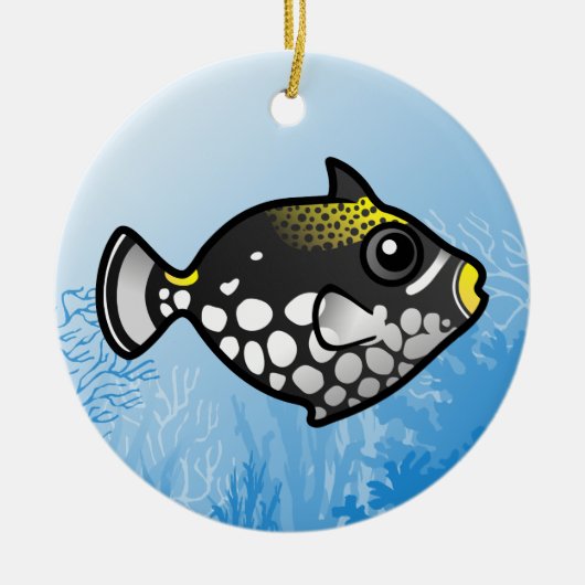 ClownTriggerfish Keramik Ornament (Vorne)