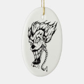 Clownverzierung Keramikornament (Rechts)