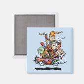 Clownwagen 5-19 magnet (Vorderseite/Rückseite)