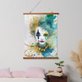Clownwall Wandteppich Mit Holzrahmen (Schlafzimmer)