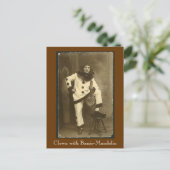 Clownwbanjomando, Clown mit Banjo-Mandolin Postkarte (Stehend Vorderseite)