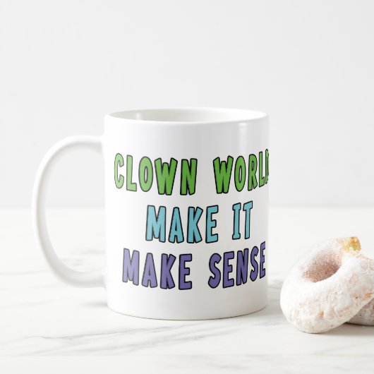 Clownwelt Kaffeetasse (Mit Donut)
