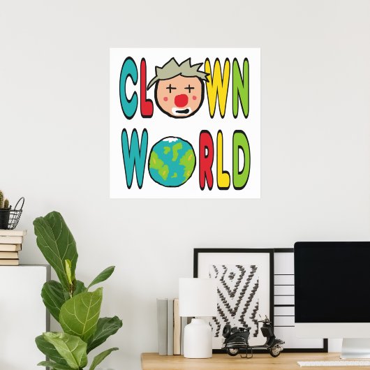 Clownwelt Poster (Heimbüro)