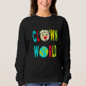 Clownwelt Sweatshirt (Vorderseite)