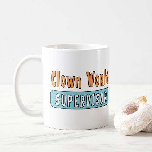 Clownweltberater Kaffeetasse (Mit Donut)