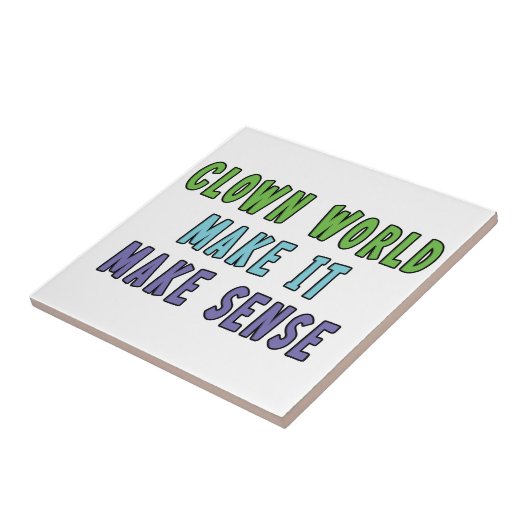 Clownworld Keramik Tile Fliese (Seite)