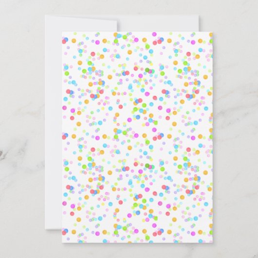 Clownzirkus Geburtstagsfeier Einladung (Rückseite)