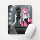 Clowreflexion Pink Hair Mouse Pad Mousepad (Mit Mouse)