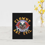 Clows are Evil Note Karte (Gelbe Blume)