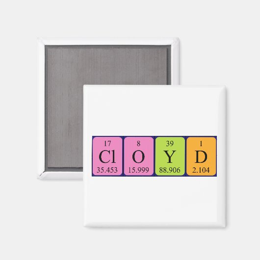 Cloyd Periodenmagnet Magnet (Vorderseite/Rückseite)