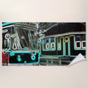 CLRV Neon at stn Beach Towel Strandtuch