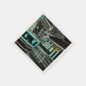 CLRV Neon at stn Ecru Paper Napkin (50 pk) Serviette (Ecke)