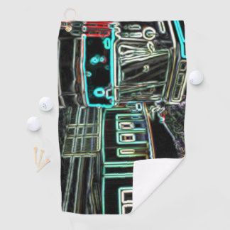 CLRV Neon at stn Golf Towel Golfhandtuch