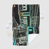 CLRV Neon at stn Golf Towel Golfhandtuch (Insitu)