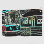 CLRV Neon at stn Golf Towel Golfhandtuch (Horizontal)