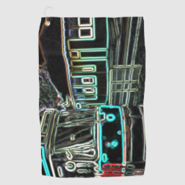 CLRV Neon at stn Golf Towel Golfhandtuch