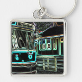 CLRV Neon at stn Großer Premium Schlüsselanhänger