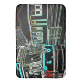 CLRV Neon at stn Large Bath Mat Badematte (Vorderseite Vertikal)