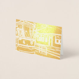 CLRV Neon at stn Mini Horizontal Foil Gift Tag Folienkarte