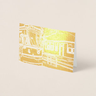 CLRV Neon at stn Mini Horizontal Foil Gift Tag Folienkarte