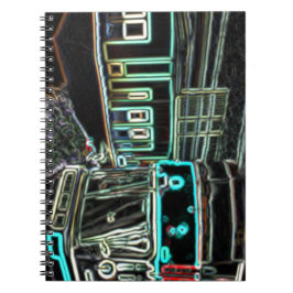 CLRV Neon at stn Spiral Foto Notebook Notizblock