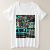 CLRV Neon at stn Womens Plus Size T - Shirt (Design vorne)