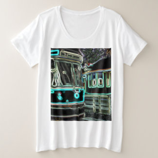 CLRV Neon at stn Womens Plus Size T - Shirt