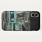 CLRV Neon auf stn iPhone X Phone Case (Rückseite (Horizontal))