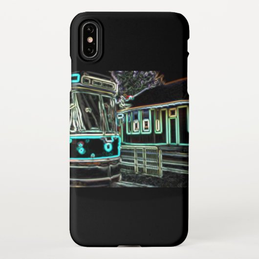 CLRV Neon auf stn iPhone XS Max Otterbox Phone Cas iPhone Hülle (Rückseite)