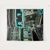 CLRV Neon bei stn Extra Large Tapestry Wandteppich (Vorderseite (Horizontal))