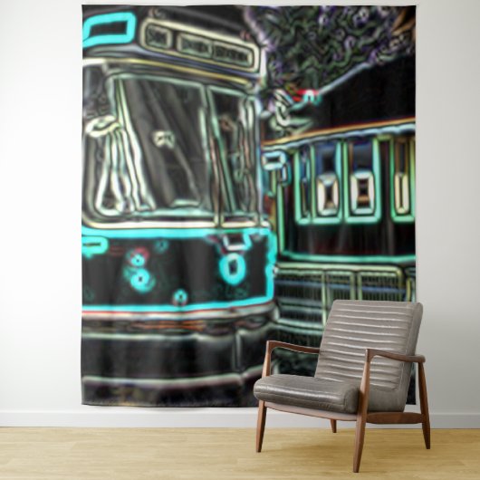 CLRV Neon bei stn Extra Large Tapestry Wandteppich (Beispiel)