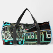 CLRV Neon bei stn Große Duffel-Tasche Duffle Bag (Rückseite)