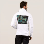 CLRV Neon bei stn Men's Full Zip Hoodie (Schwarz voll)