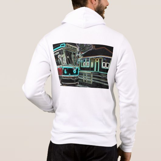 CLRV Neon bei stn Men's Full Zip Hoodie (Rückseite)