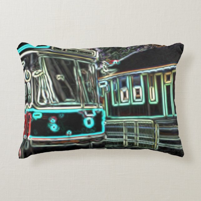 CLRV Neon stn Cotton Accent Pillow Dekokissen (Vorderseite)