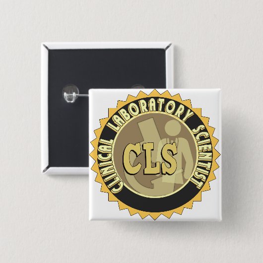 CLS ABZEICHEN - KLINISCHER LABORwissenschaftler Button (Vorne & Hinten)
